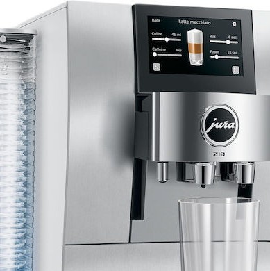 Jura Z10 Αυτόματη Μηχανή Espresso Εντοιχιζόμενη 1450W Πίεσης 15bar για Cappuccino με Μύλο και Wi-Fi Ασημί