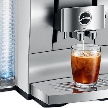 Jura Z10 Αυτόματη Μηχανή Espresso Εντοιχιζόμενη 1450W Πίεσης 15bar για Cappuccino με Μύλο και Wi-Fi Ασημί