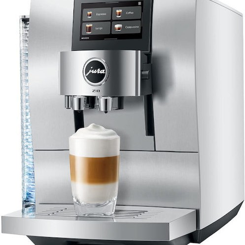 Jura Z10 Αυτόματη Μηχανή Espresso Εντοιχιζόμενη 1450W Πίεσης 15bar για Cappuccino με Μύλο και Wi-Fi Ασημί