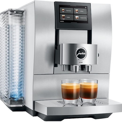 Jura Z10 Αυτόματη Μηχανή Espresso Εντοιχιζόμενη 1450W Πίεσης 15bar για Cappuccino με Μύλο και Wi-Fi Ασημί