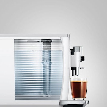 Jura E8 Piano Αυτόματη Μηχανή Espresso 1450W Πίεσης 15bar με Μύλο Άλεσης Piano White