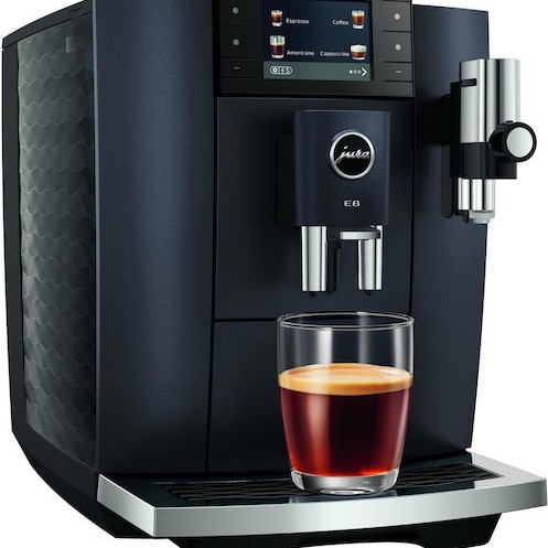 Jura E8 Cosmic Αυτόματη Μηχανή Espresso 1450W Πίεσης 15bar για Cappuccino με Μύλο Άλεσης Μαύρη