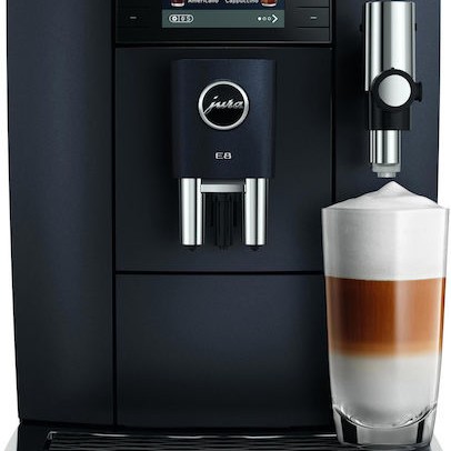Jura E8 Cosmic Αυτόματη Μηχανή Espresso 1450W Πίεσης 15bar για Cappuccino με Μύλο Άλεσης Μαύρη