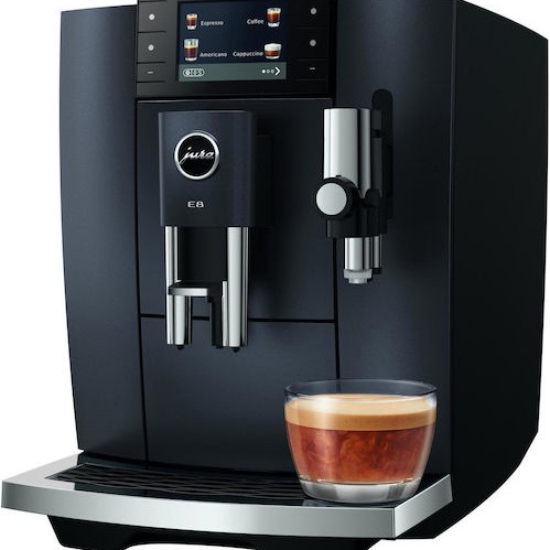 Jura E8 Cosmic Αυτόματη Μηχανή Espresso 1450W Πίεσης 15bar για Cappuccino με Μύλο Άλεσης Μαύρη