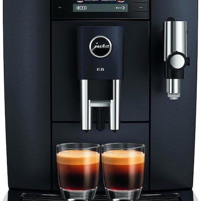 Jura E8 Cosmic Αυτόματη Μηχανή Espresso 1450W Πίεσης 15bar για Cappuccino με Μύλο Άλεσης Μαύρη