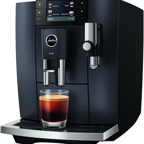 Jura E8 Cosmic Αυτόματη Μηχανή Espresso 1450W Πίεσης 15bar για Cappuccino με Μύλο Άλεσης Μαύρη