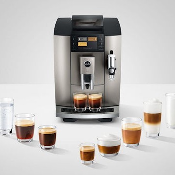 Jura E8 Αυτόματη Μηχανή Espresso 1450W Πίεσης 15bar με Μύλο Άλεσης Midnight Silver