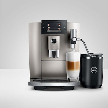 Jura E8 Αυτόματη Μηχανή Espresso 1450W Πίεσης 15bar με Μύλο Άλεσης Midnight Silver