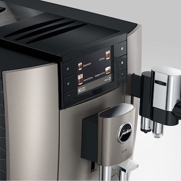 Jura E8 Αυτόματη Μηχανή Espresso 1450W Πίεσης 15bar με Μύλο Άλεσης Midnight Silver