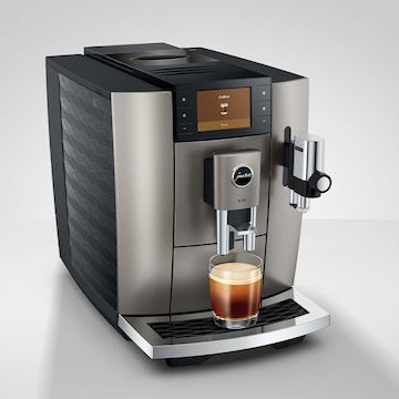 Jura E8 Αυτόματη Μηχανή Espresso 1450W Πίεσης 15bar με Μύλο Άλεσης Midnight Silver