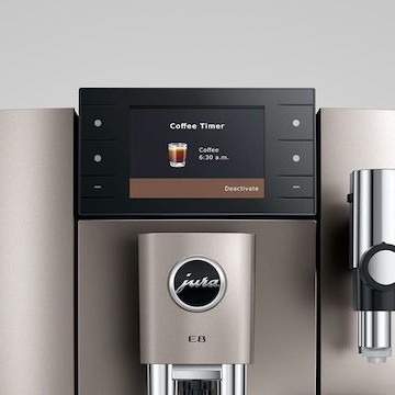 Jura E8 Αυτόματη Μηχανή Espresso 1450W Πίεσης 15bar με Μύλο Άλεσης Midnight Silver