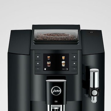 Jura E8 Αυτόματη Μηχανή Espresso 1450W Πίεσης 15bar με Μύλο Άλεσης Piano Black