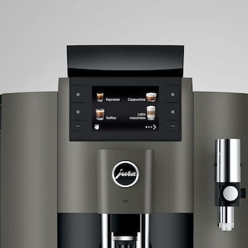 Jura E8 Αυτόματη Μηχανή Espresso 1450W Πίεσης 15bar με Μύλο Άλεσης Dark Inox