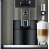 Jura E8 Αυτόματη Μηχανή Espresso 1450W Πίεσης 15bar με Μύλο Άλεσης Dark Inox