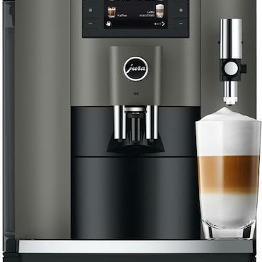 Jura E8 Αυτόματη Μηχανή Espresso 1450W Πίεσης 15bar με Μύλο Άλεσης Dark Inox