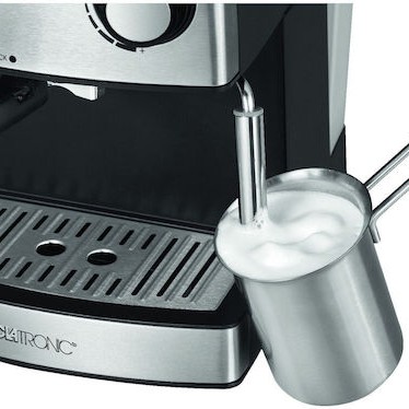 Clatronic ES 3643 Μηχανή Espresso 850W Πίεσης 15bar Μαύρη
