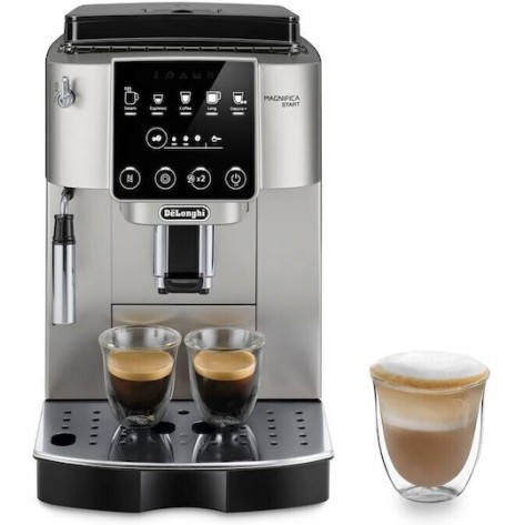 De'Longhi Magnifica Start Αυτόματη Μηχανή Espresso 1450W Πίεσης 15bar με Μύλο Άλεσης Ασημί