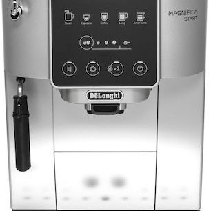 De'Longhi Magnifica Start Αυτόματη Μηχανή Espresso 1450W Πίεσης 15bar με Μύλο Άλεσης Ασημί