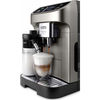 De'Longhi Magnifica Plus Αυτόματη Μηχανή Espresso 1450W Πίεσης 15bar για Cappuccino με Μύλο Άλεσης Γκρι