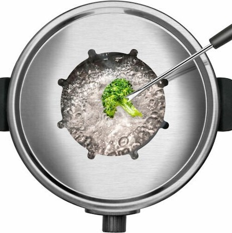 Taurus Σκεύος για Φοντύ Ηλεκτρικό από Ανοξείδωτο Ατσάλι Μαύρο 15.9x24.1εκ.