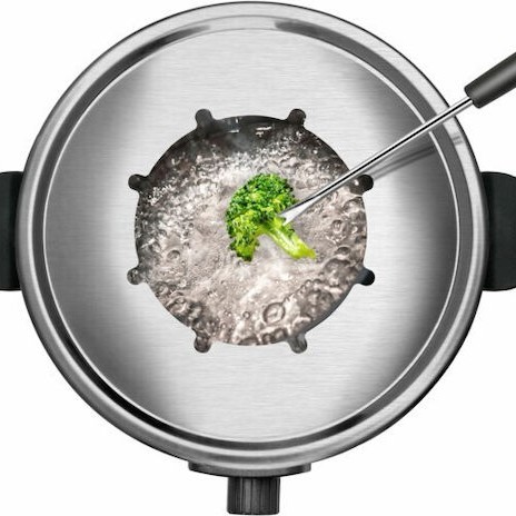 Taurus Σκεύος για Φοντύ Ηλεκτρικό από Ανοξείδωτο Ατσάλι Μαύρο 15.9x24.1εκ.