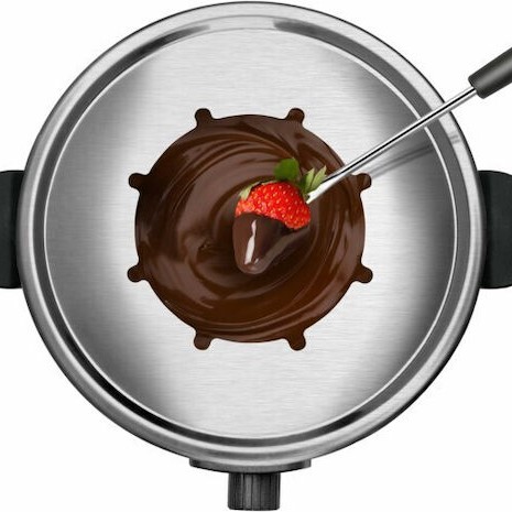 Taurus Σκεύος για Φοντύ Ηλεκτρικό από Ανοξείδωτο Ατσάλι Μαύρο 15.9x24.1εκ.