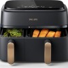 Philips Air Fryer με Διπλό Αποσπώμενο Κάδο 9lt Μαύρο NA352/00