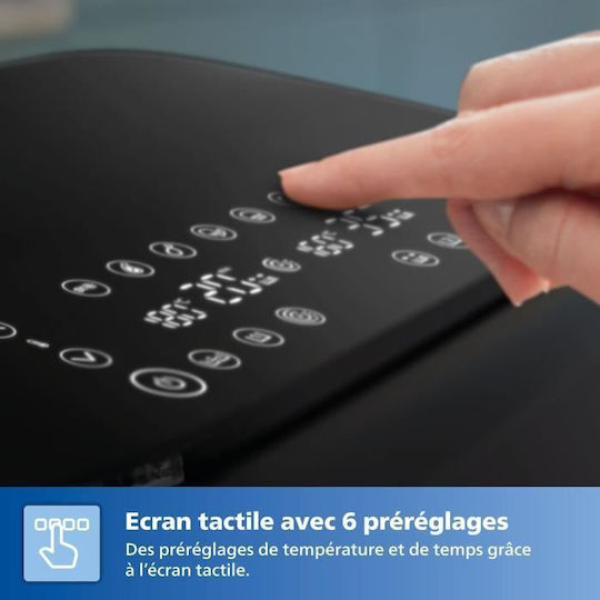 Philips Series 1000 Air Fryer με Διπλό Αποσπώμενο Κάδο 7.1lt Μαύρο