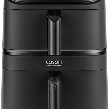 Cosori Turbo Tower Air Fryer με Διπλό Αποσπώμενο Κάδο 10.8lt Μαύρο