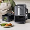 Ninja Air Fryer με Διπλό Αποσπώμενο Κάδο 9.5lt Γκρι SL451EU