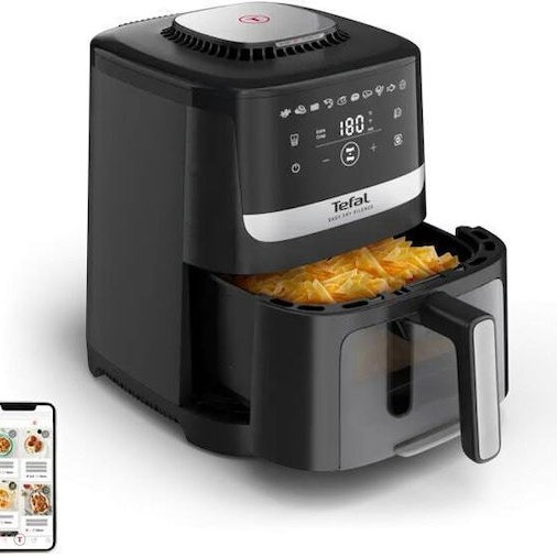 Tefal Fry Easy Fry Air Fryer με Wi-Fi 5lt Μαύρο