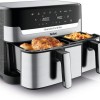 Tefal Easy Fry Air Fryer με Διπλό Αποσπώμενο Κάδο 8.3lt Ασημί
