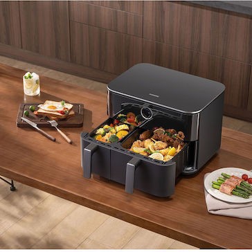 Xiaomi Dual Zone Air Fryer με Διπλό Αποσπώμενο Κάδο 10lt Γκρι