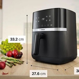 Bosch Air Fryer 6.1lt Μαύρο MAFS2462B