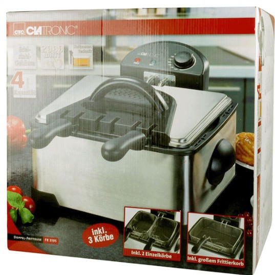 Clatronic FR 3195 Φριτέζα 4lt Ασημί