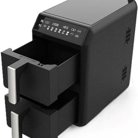 Maestro Air Fryer με Διπλό Αποσπώμενο Κάδο 10lt Μαύρο MR-761