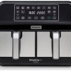 Kenwood Air Fryer με Διπλό Αποσπώμενο Κάδο 8lt Μαύρο HFM20.000MB