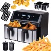 Eldom Air Fryer με Διπλό Αποσπώμενο Κάδο 9lt Μαύρο IK1500