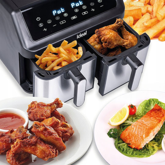 Eldom Air Fryer με Διπλό Αποσπώμενο Κάδο 9lt Μαύρο IK1500