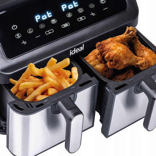 Eldom Air Fryer με Διπλό Αποσπώμενο Κάδο 9lt Μαύρο IK1500