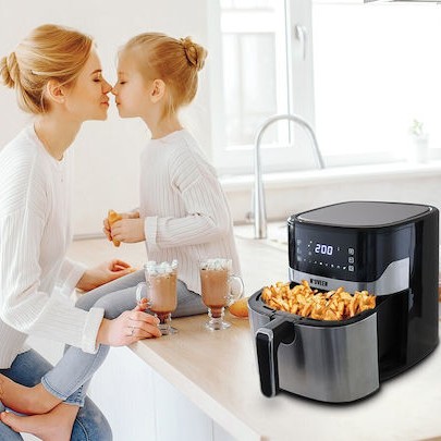 N'Oveen Air Fryer 6.5lt Ασημί AF550