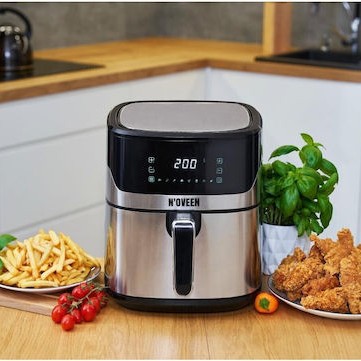 N'Oveen Air Fryer 6.5lt Ασημί AF550