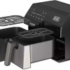 Black & Decker Air Fryer με Διπλό Αποσπώμενο Κάδο 9lt Μαύρο ES9730090B