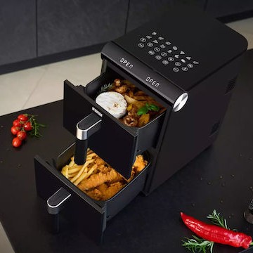 N'Oveen Af505 X-line Air Fryer 11lt Μαύρο