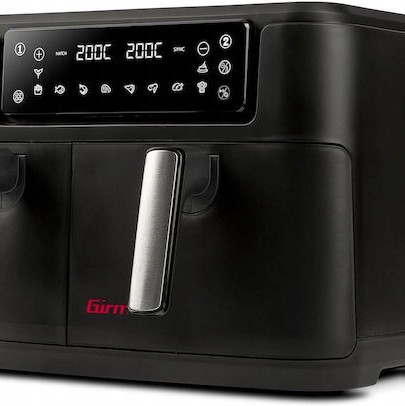 Girmi Air Fryer με Διπλό Αποσπώμενο Κάδο 9lt Μαύρο FG26