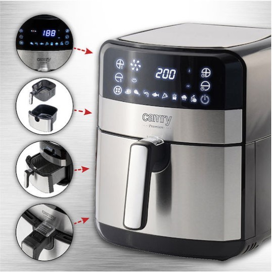 Camry Air Fryer 5lt Ασημί CR6311