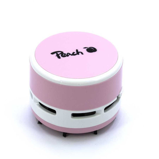 Peach Mini Φορητό Σκουπάκι σε Ροζ Χρώμα