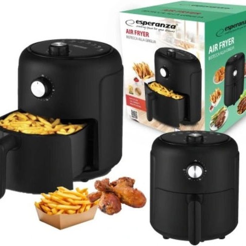 Esperanza Air Fryer 2.6lt Μαύρο EKA001