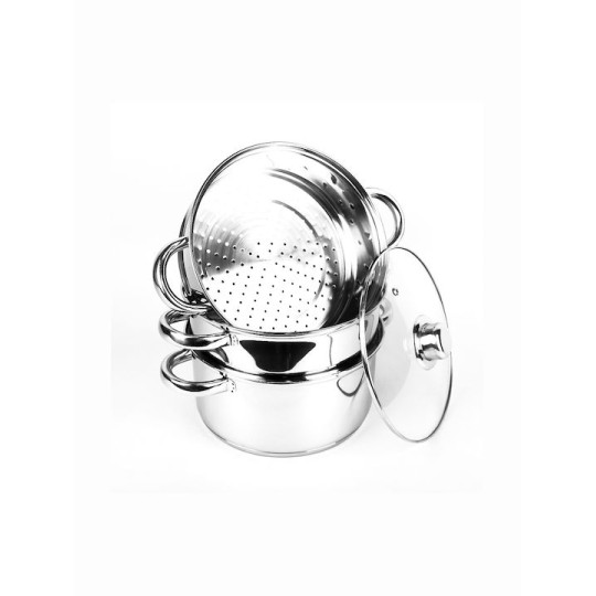 Maestro Steaming Pot Βαθιά Ανοξείδωτη Κατσαρόλα Ατμού 3lt / 20cm