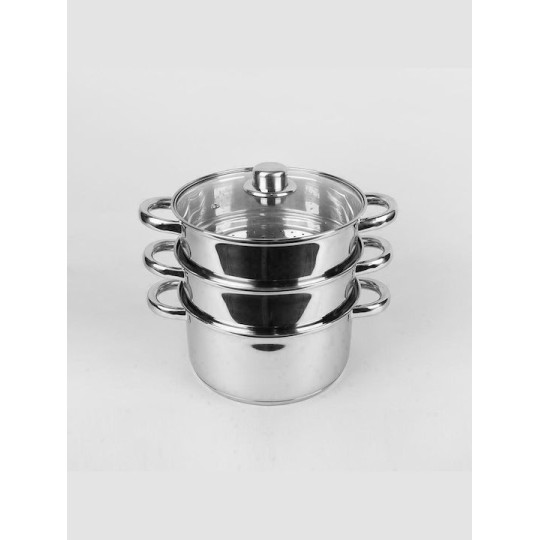 Maestro Steaming Pot Βαθιά Ανοξείδωτη Κατσαρόλα Ατμού 4lt / 22cm